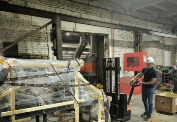 Подготовка к погрузке сварочного технологического комплекса на два поста