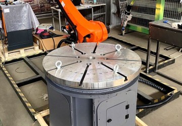 Мы завершили сборку и доставку очередного поворотного стола!