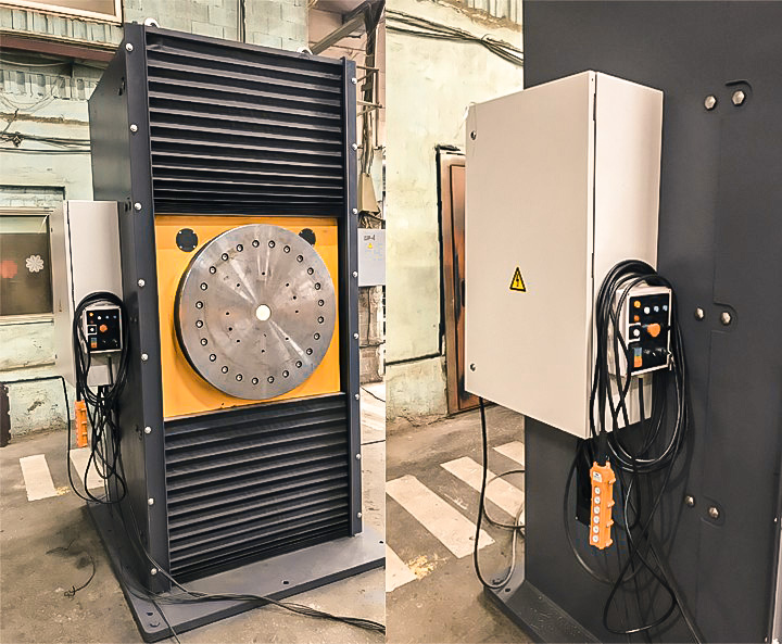 Позиционер с подъемом планшайбы